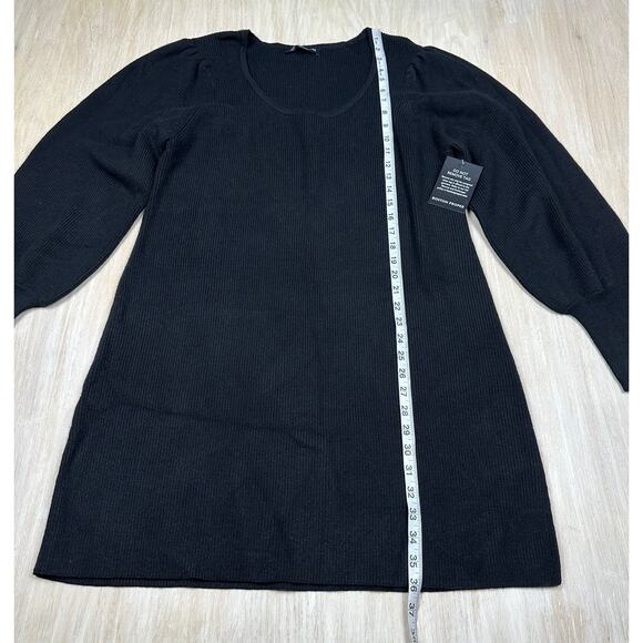 NWT Boston Proper Black Long Sleeve Pullover Date Night Knit Sweater Dress XL - Picture 6 of 15